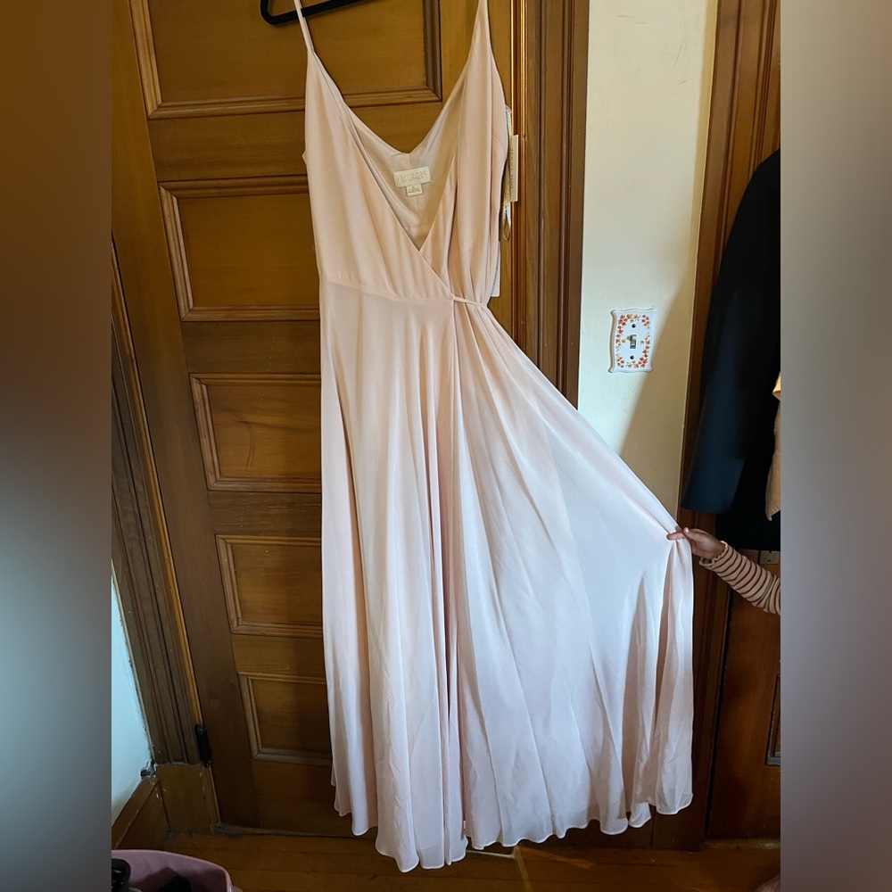 Jenny Yoo Bridesmaids- James Soft Blush size 16